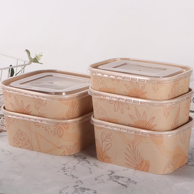 ชามกระดาษสี่เหลี่ยม&สี่เหลี่ยม